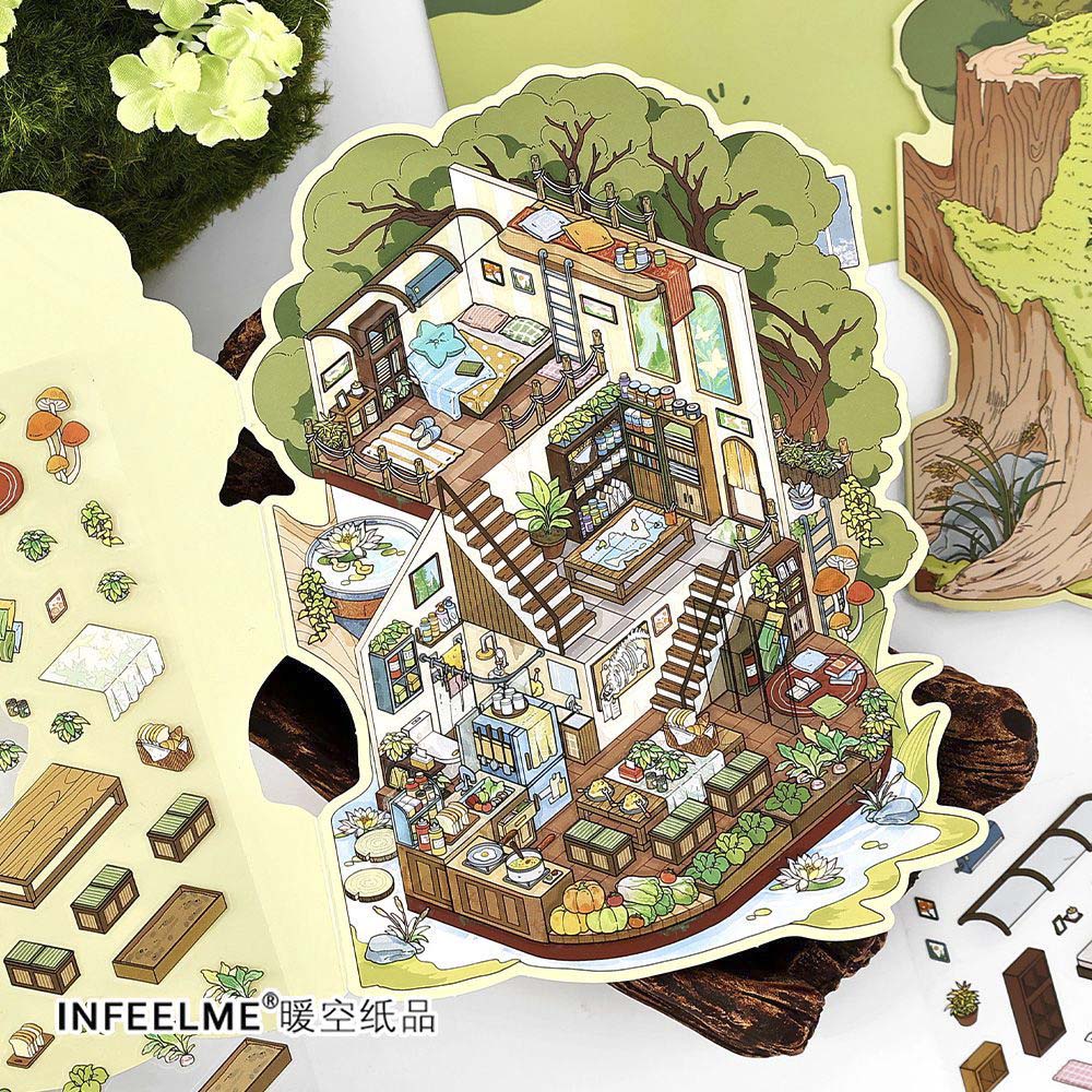 Stickers Escenario 3D My Little Room V7 Tree House