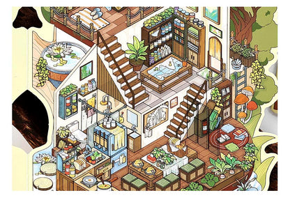 Stickers Escenario 3D My Little Room V7 Tree House