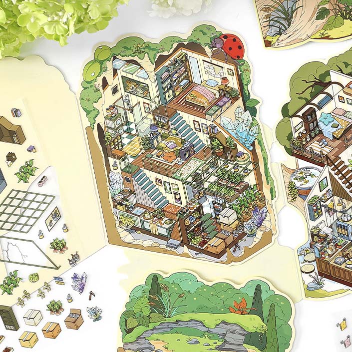 Stickers Escenario 3D My Little Room V7 Underground House