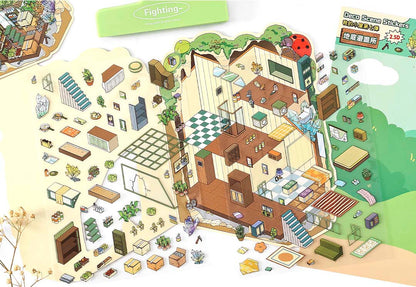 Stickers Escenario 3D My Little Room V7 Underground House