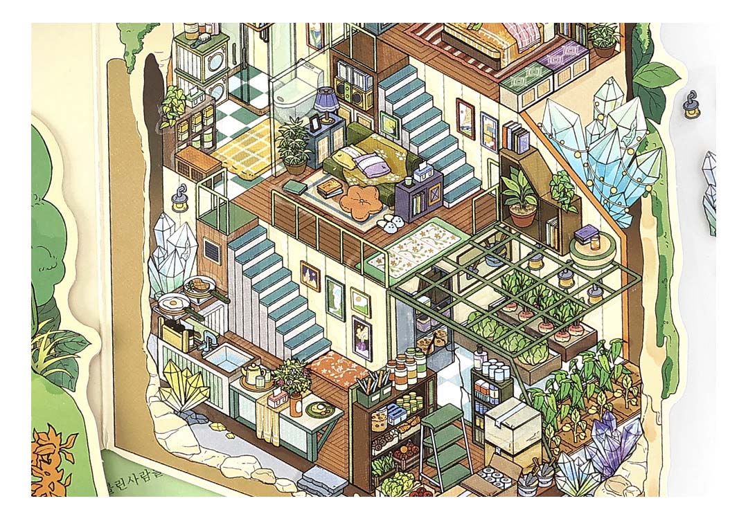 Stickers Escenario 3D My Little Room V7 Underground House