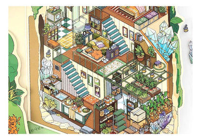 Stickers Escenario 3D My Little Room V7 Underground House