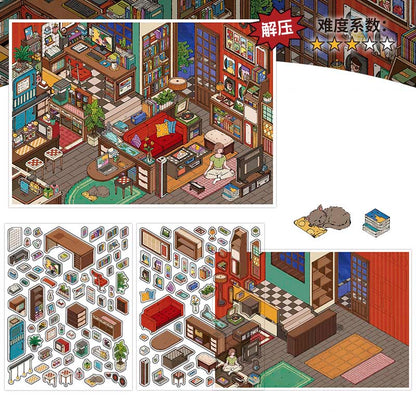 Stickers Escenario 3D My Little Room V15 J People Room