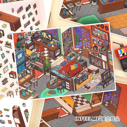 Stickers Escenario 3D My Little Room V15 J People Room