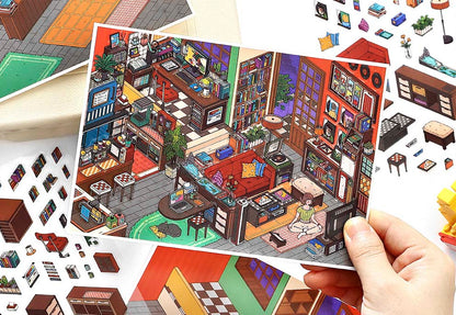 Stickers Escenario 3D My Little Room V15 J People Room