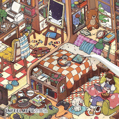 Stickers Escenario 3D My Little Room V15 P People Room
