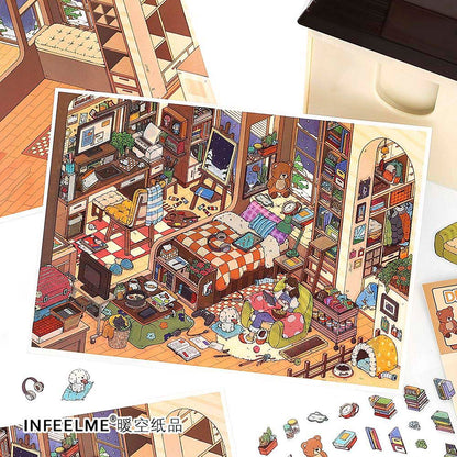Stickers Escenario 3D My Little Room V15 P People Room