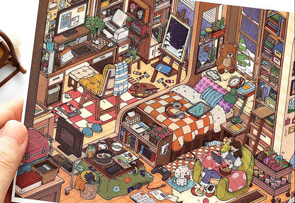 Stickers Escenario 3D My Little Room V15 P People Room