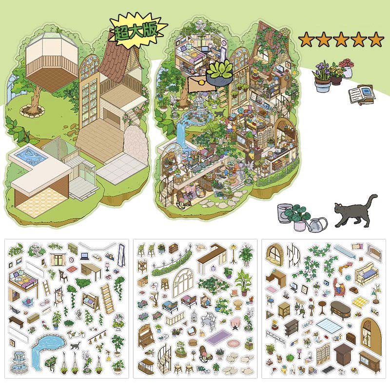 Stickers Escenario 3D My Little Room V5 Forest House