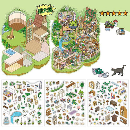 Stickers Escenario 3D My Little Room V5 Forest House