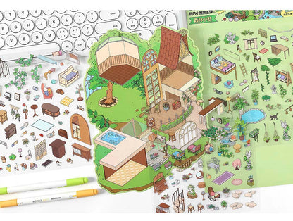 Stickers Escenario 3D My Little Room V5 Forest House