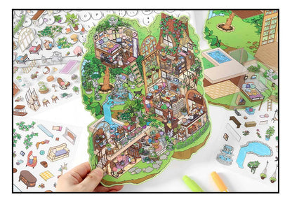 Stickers Escenario 3D My Little Room V5 Forest House