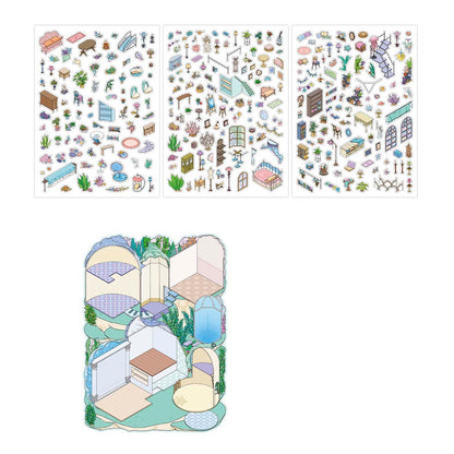 Stickers Escenario 3D My Little Room V5 Undersea Local