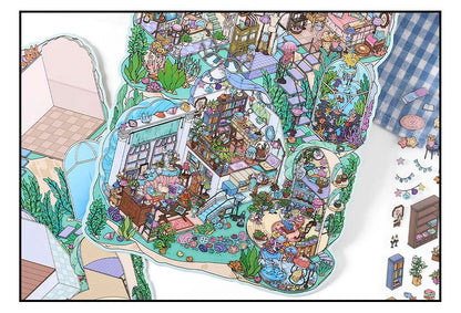 Stickers Escenario 3D My Little Room V5 Undersea Local