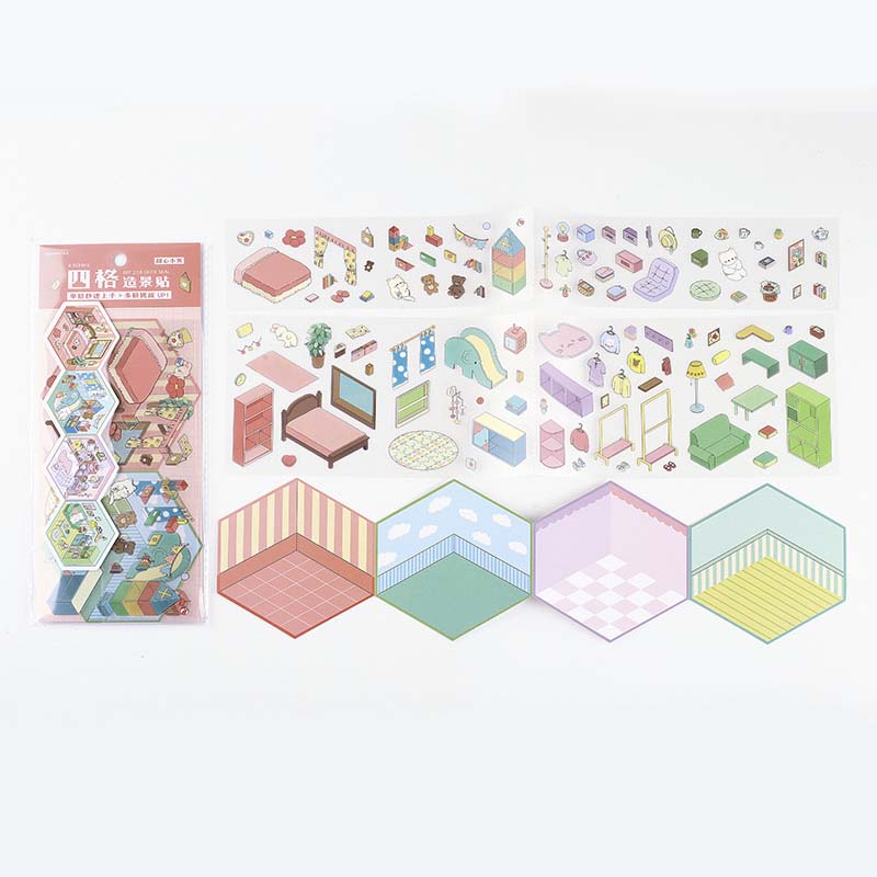 Stickers Escenario 3D My Mini World Sweetheart Nest