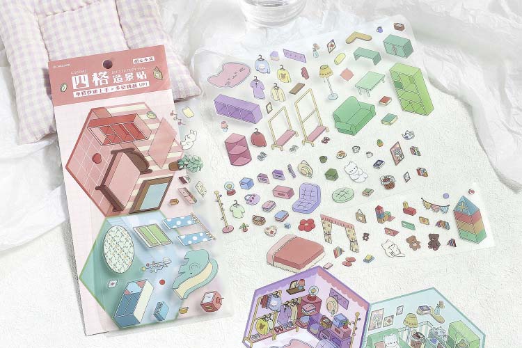 Stickers Escenario 3D My Mini World Sweetheart Nest