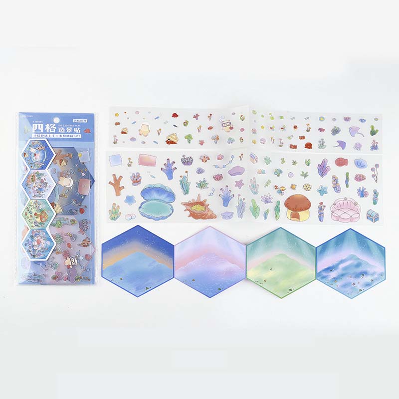 Stickers Escenario 3D My Mini World Underwater World