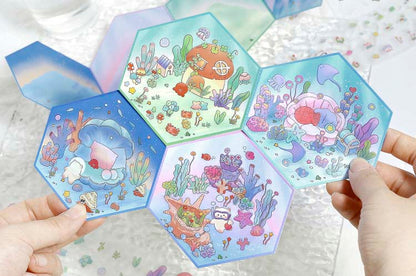Stickers Escenario 3D My Mini World Underwater World