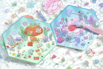 Stickers Escenario 3D My Mini World Underwater World