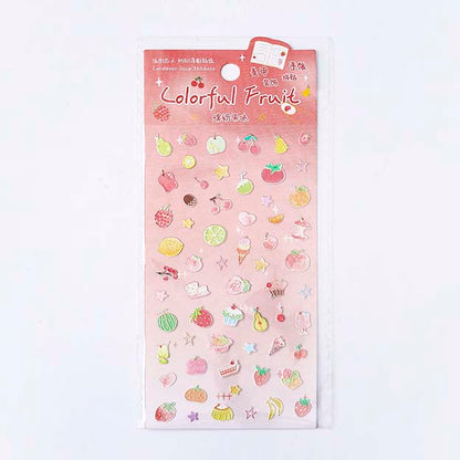 Stickers Natural Cute Friends Colorful Fruit