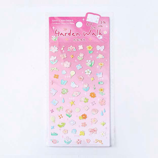 Stickers Natural Cute Friends Garden Walk