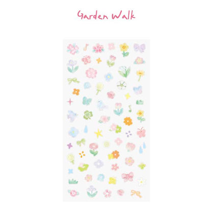 Stickers Natural Cute Friends Garden Walk