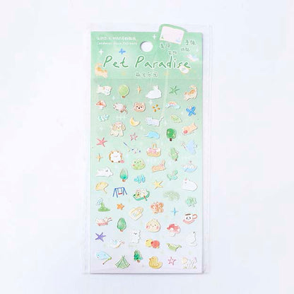 Stickers Natural Cute Friends Pet Paradise