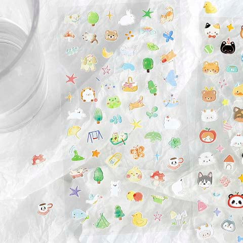 Stickers Natural Cute Friends Pet Paradise