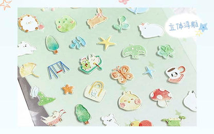 Stickers Natural Cute Friends Pet Paradise