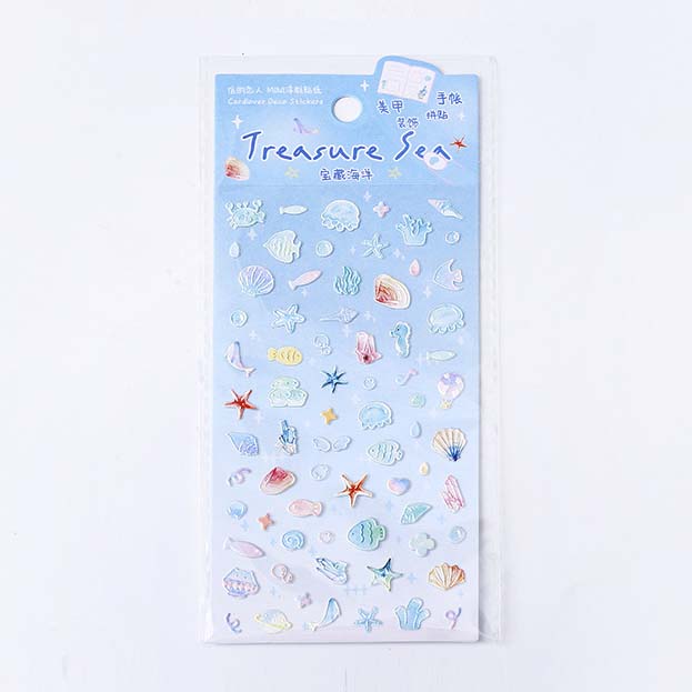 Stickers Natural Cute Friends Treasure Sea