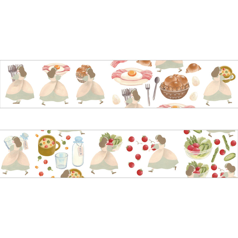 Washi Tape Necktie Breakfast Is Ready