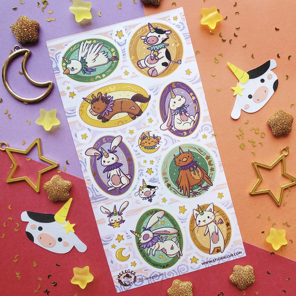 Stickers Unicorn Land Critters
