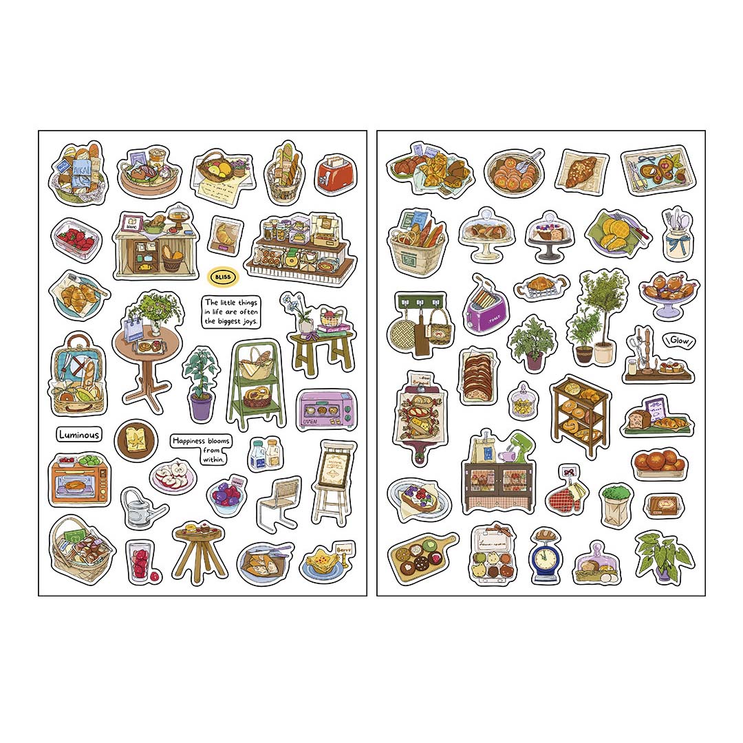 Stickers Nostalgic Slow Food Meals