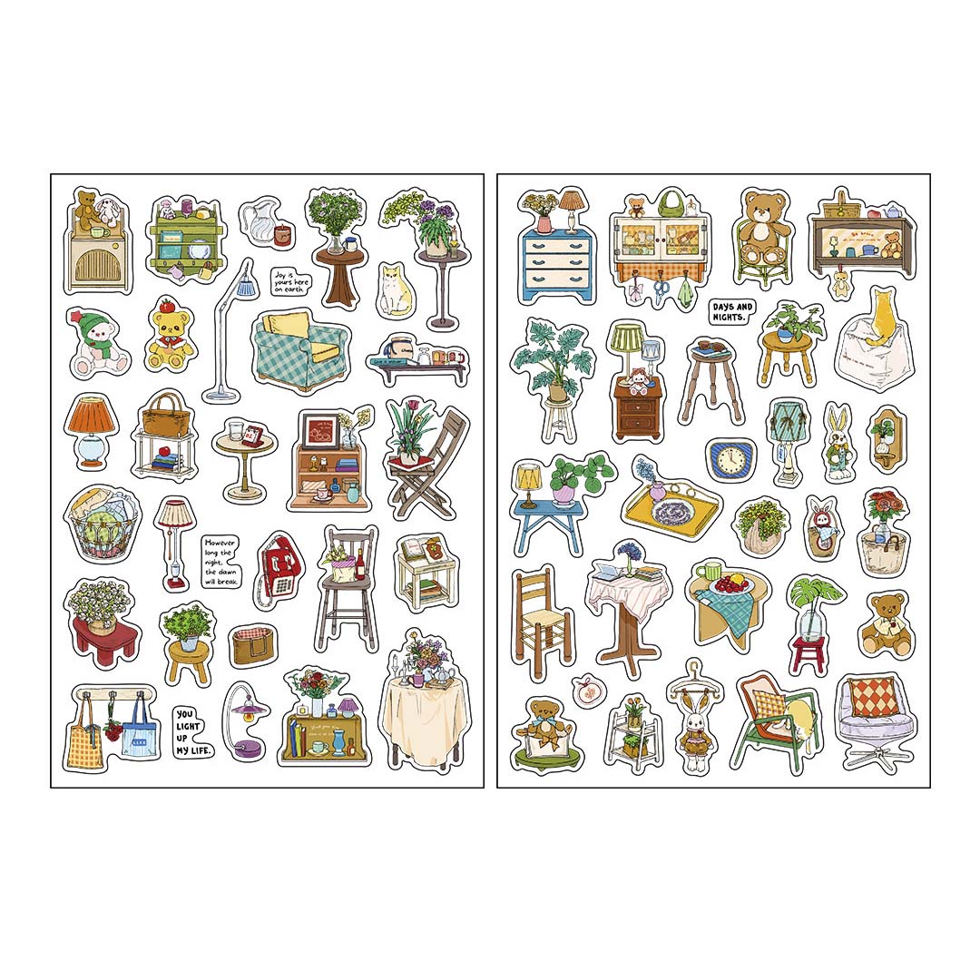 Stickers Nostalgic The Ays And Nights Of Home