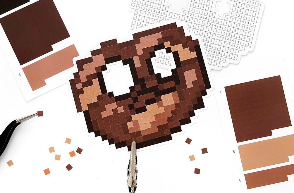 Stickers Mosaico de Números Pretzel