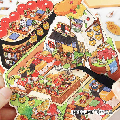 Stickers Escenario 3D Open Today V12 Sushi Bar