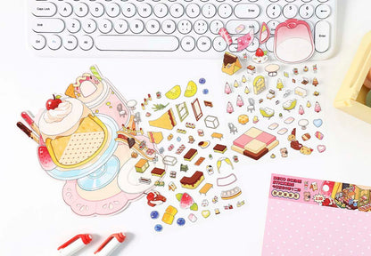 Stickers Escenario 3D Open Today V12 Sweets House