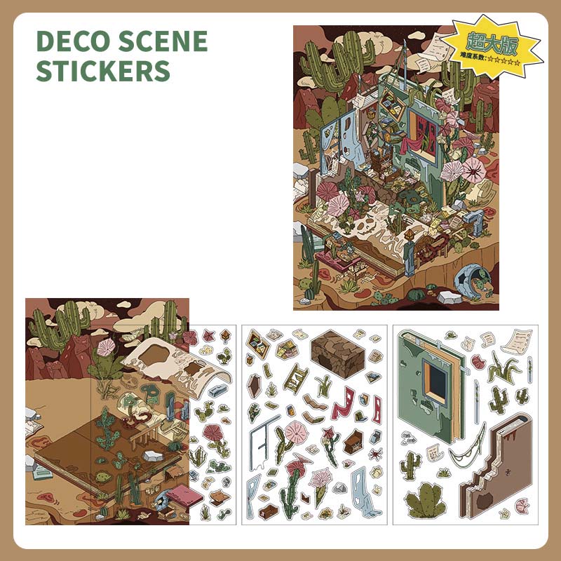 Stickers Escenario 3D Open Today V15 Rotten Desert