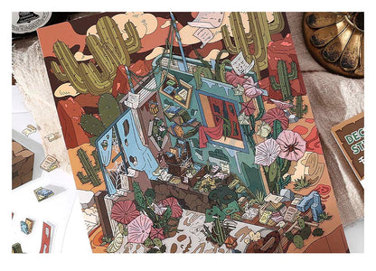 Stickers Escenario 3D Open Today V15 Rotten Desert
