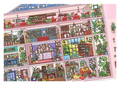 Stickers Escenario 3D Open Today V20 Pink Hotel