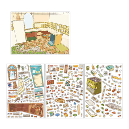 Stickers Escenario 3D Open Today V36 Mouse Food Street