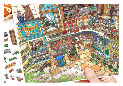 Stickers Escenario 3D Open Today V36 Mouse Food Street