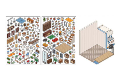 Stickers Escenario 3D Open Today V6 Coffee House