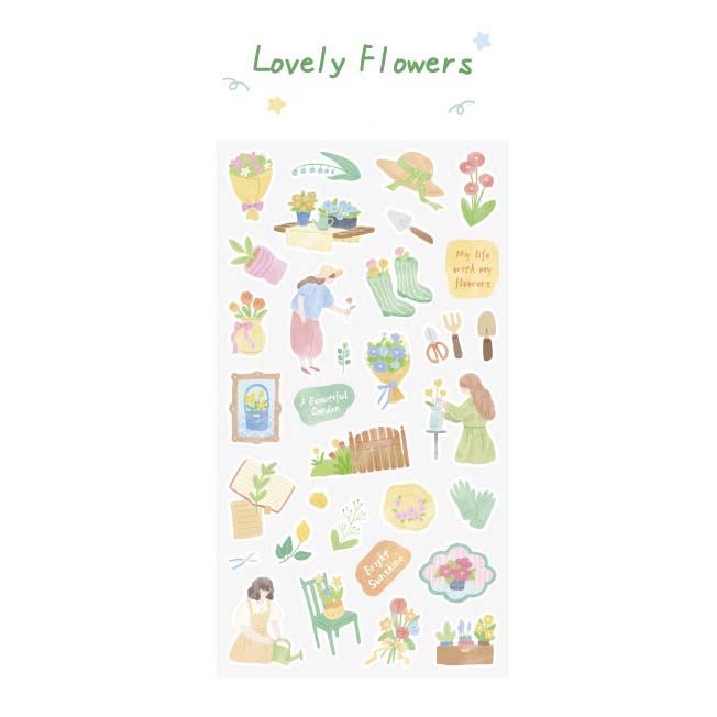 Stickers Ordinary Days Lovely Flowers