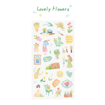 Stickers Ordinary Days Lovely Flowers