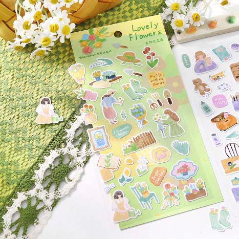 Stickers Ordinary Days Lovely Flowers