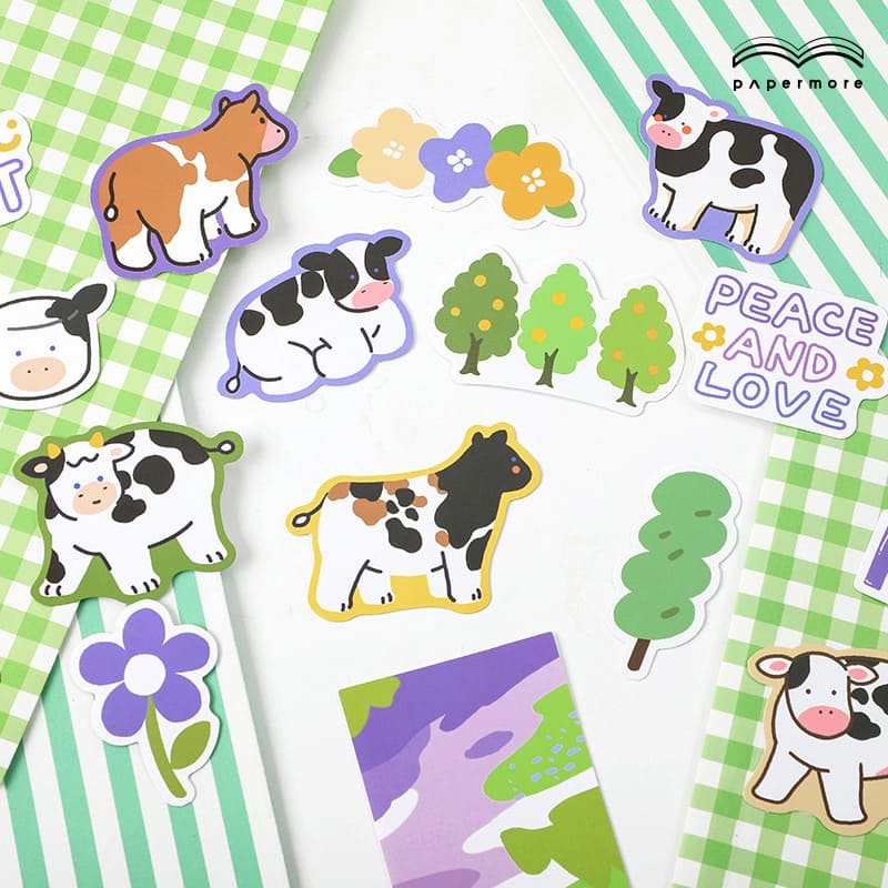 Stickers Paper Bag Cow