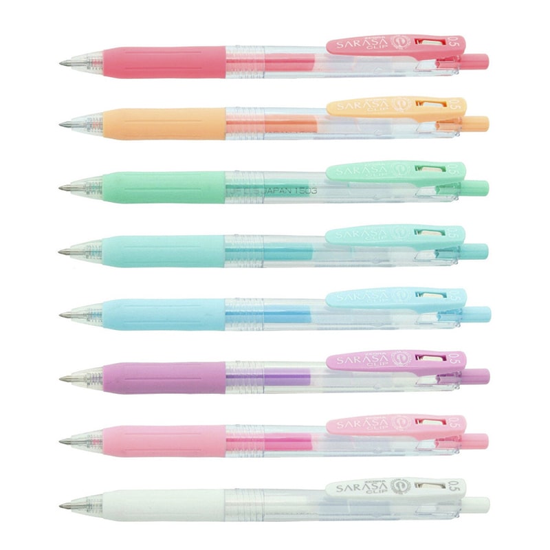 Bolígrafo Gel Sarasa Milk (Colores Pastel)