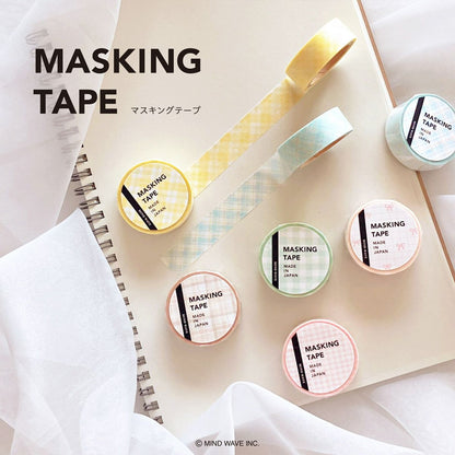 Washi Tape Pattern Check Pink Beige