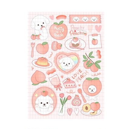 Stickers A6 Peach Maltese